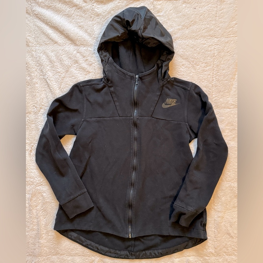 Nike Women's Black Hooded Jacket